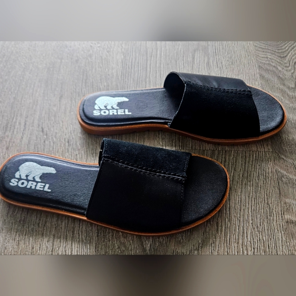 Sorel slides womens size 7